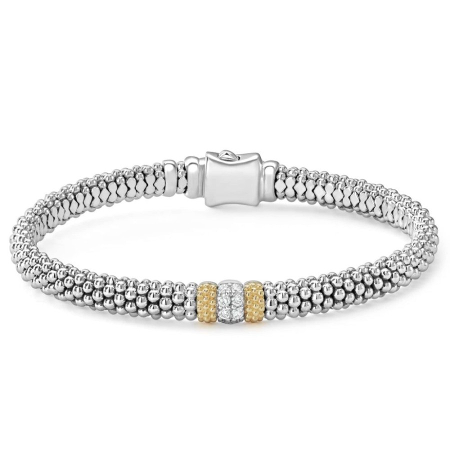 Jewelry Lagos | Lagos Lux Single Station Diamond Caviar Bracelet, 6Mm