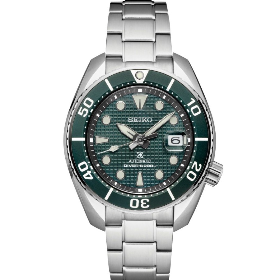 Timepieces Seiko | Seiko Prospex Ice Diver 45Mm Green Dial Usa Special Edition Automatic