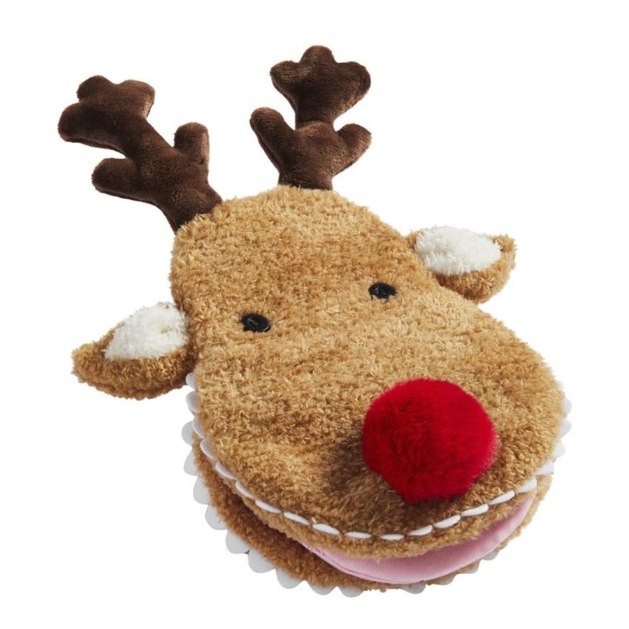 Gifts Mud Pie | Mud Pie Reindeer Snacks Plush Book