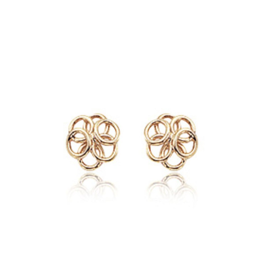 Jewelry Smyth Jewelers | 14K Yellow Gold Cluster Button Earrings