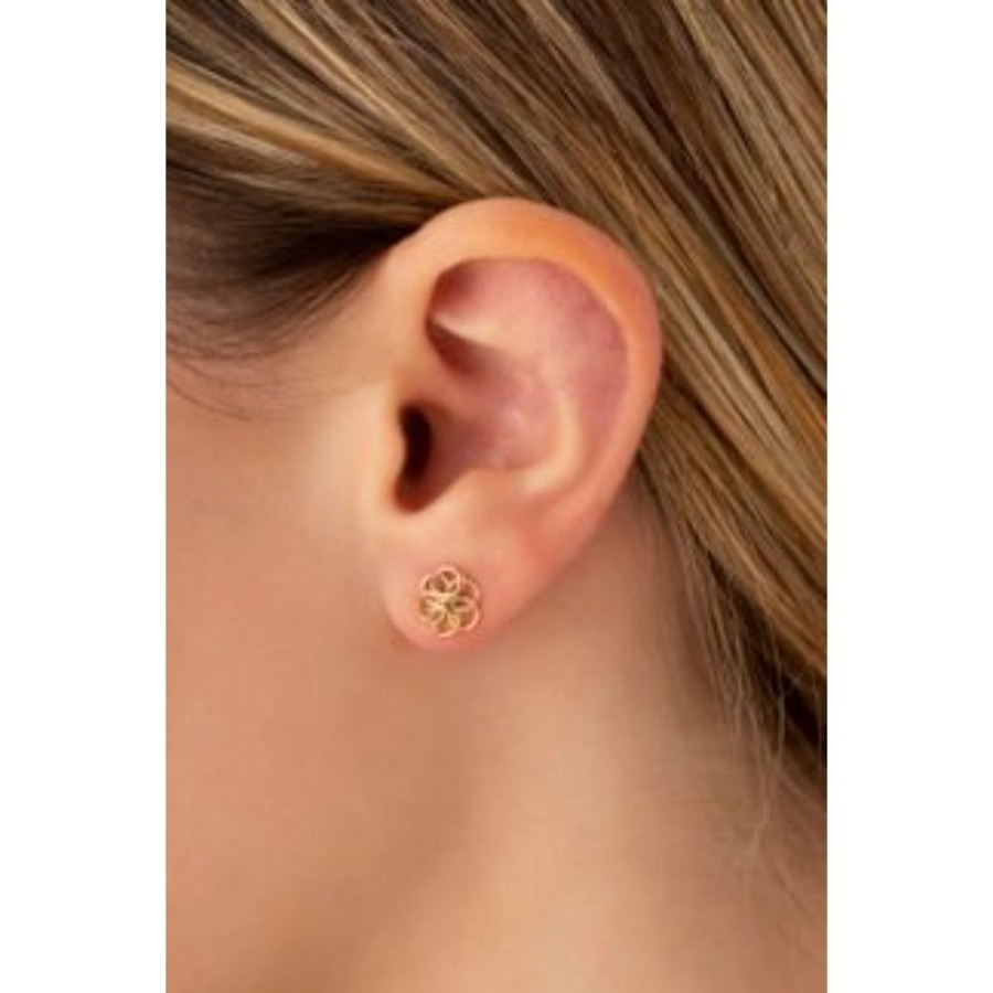 Jewelry Smyth Jewelers | 14K Yellow Gold Cluster Button Earrings