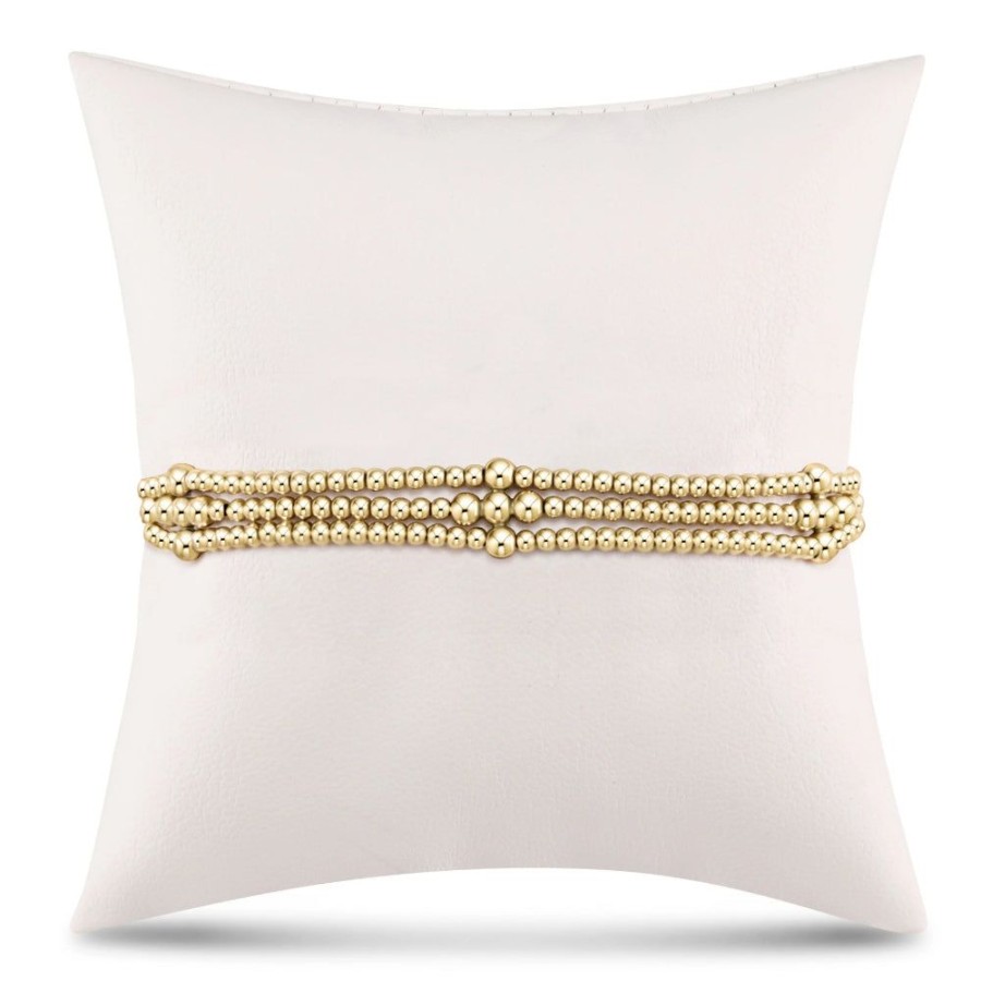 Jewelry enewton | Enewton 3-Strand Classic Beaded Signature Cross Bracelet