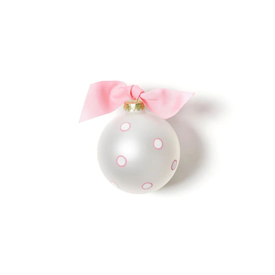 Gifts Coton Colors | Coton Colors My First Christmas Snowman Girl Glass Ornament