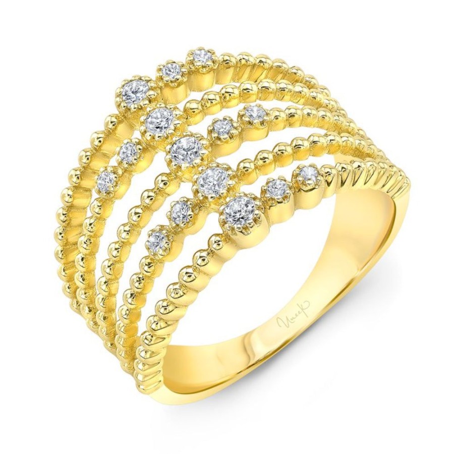 Jewelry Uneek | Uneek 14K 5 Row Diamond Fashion Band