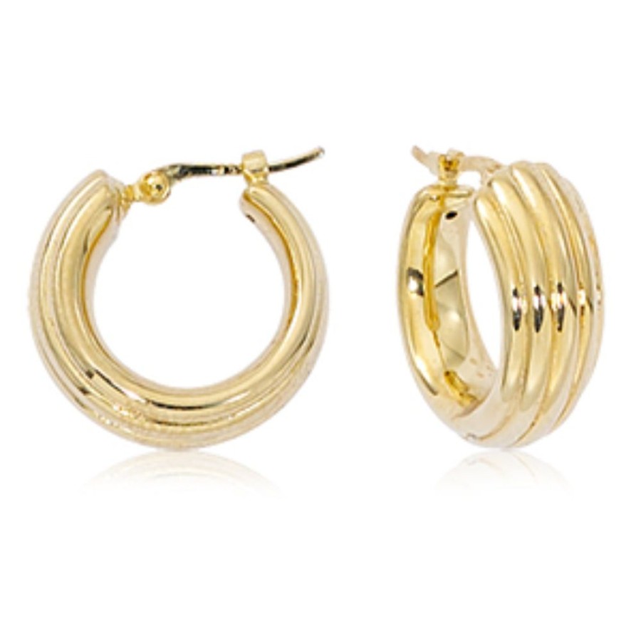 Jewelry Smyth Jewelers | 14K Small Lined Hoops