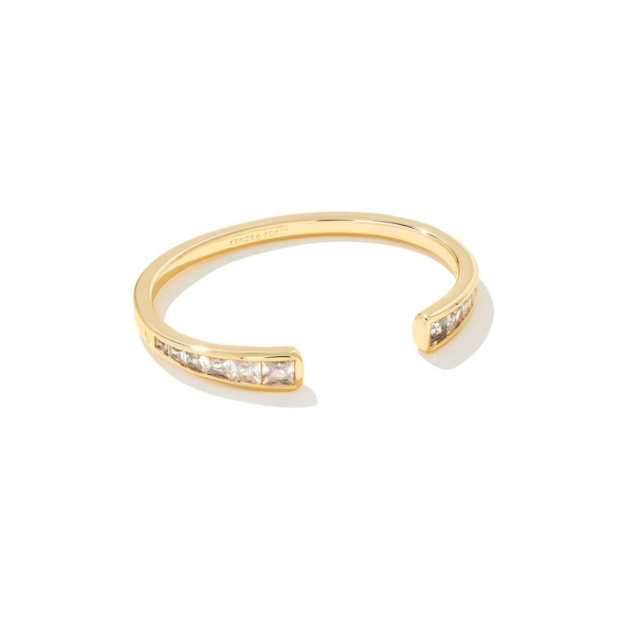 Jewelry Kendra Scott | Kendra Scott Parker Cuff Bracelet In White Crystal