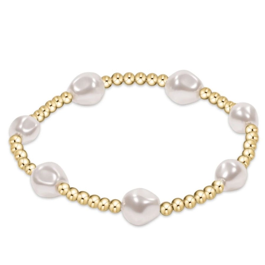 Jewelry enewton | Enewton Admire Gold 3Mm Bead Bracelet