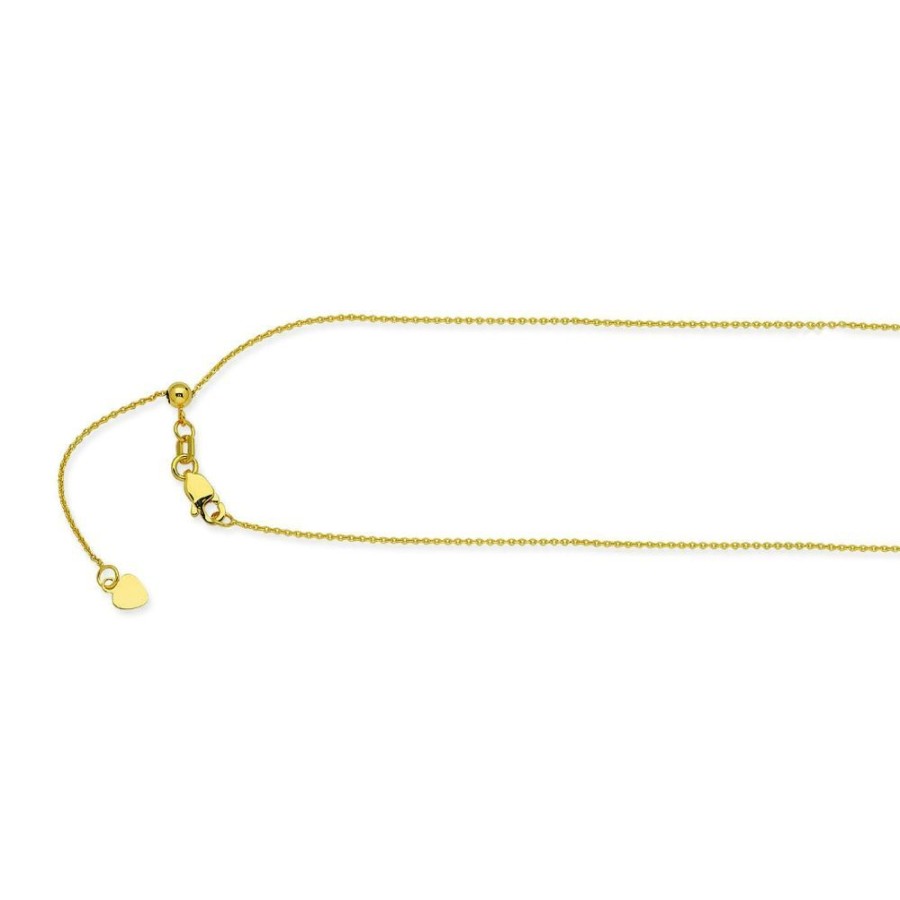 Jewelry Smyth Jewelers | 14K Yellow Gold 22" Adjustable Cable Chain