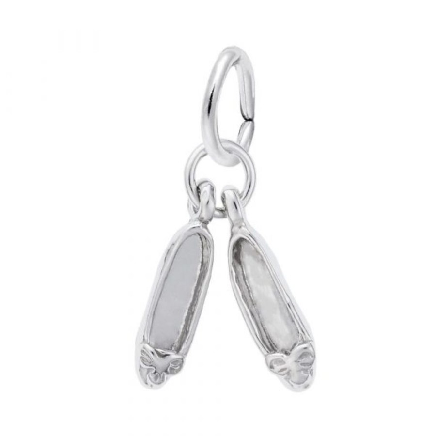 Jewelry Rembrandt | Sterling Silver Ballet Slippers Charm