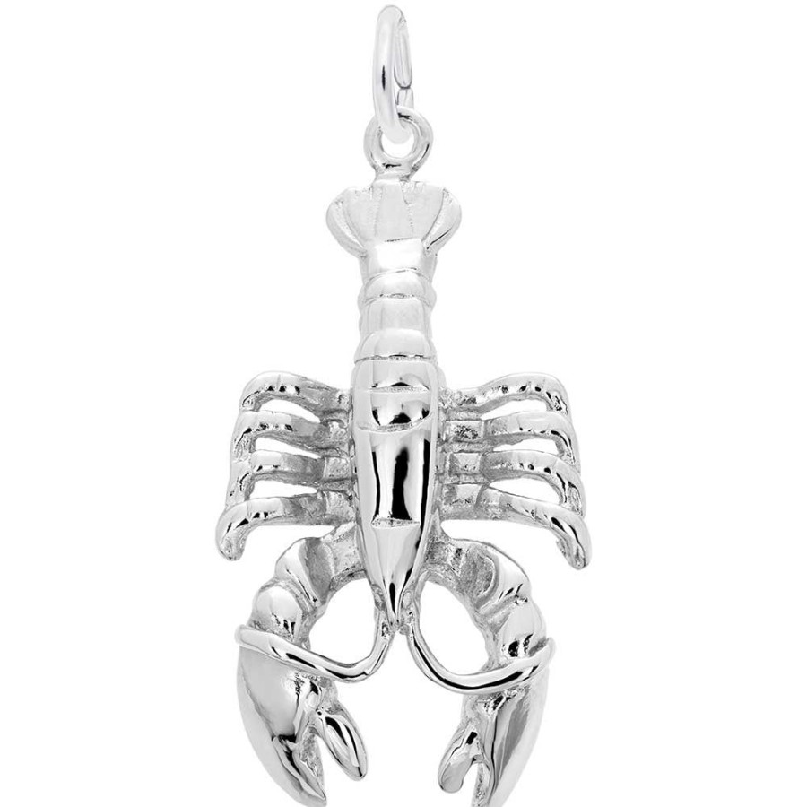 Jewelry Rembrandt | Sterling Silver Large Lobster Charm