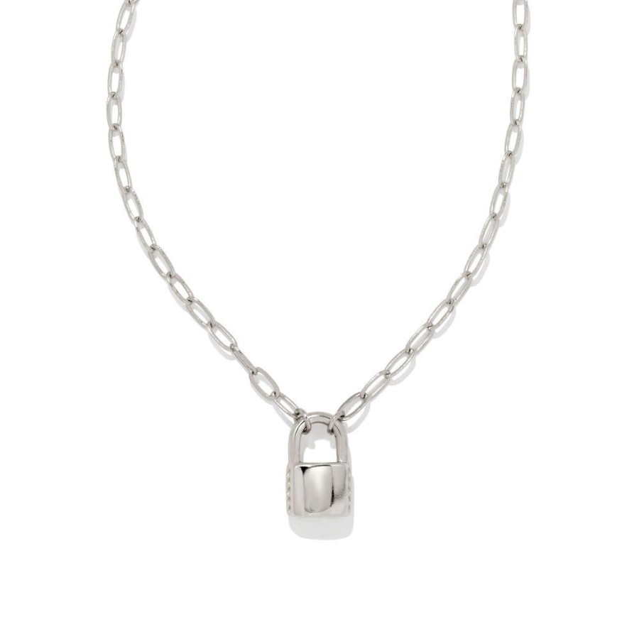 Jewelry Kendra Scott | Kendra Scott Jess Small Lock Chain Necklace