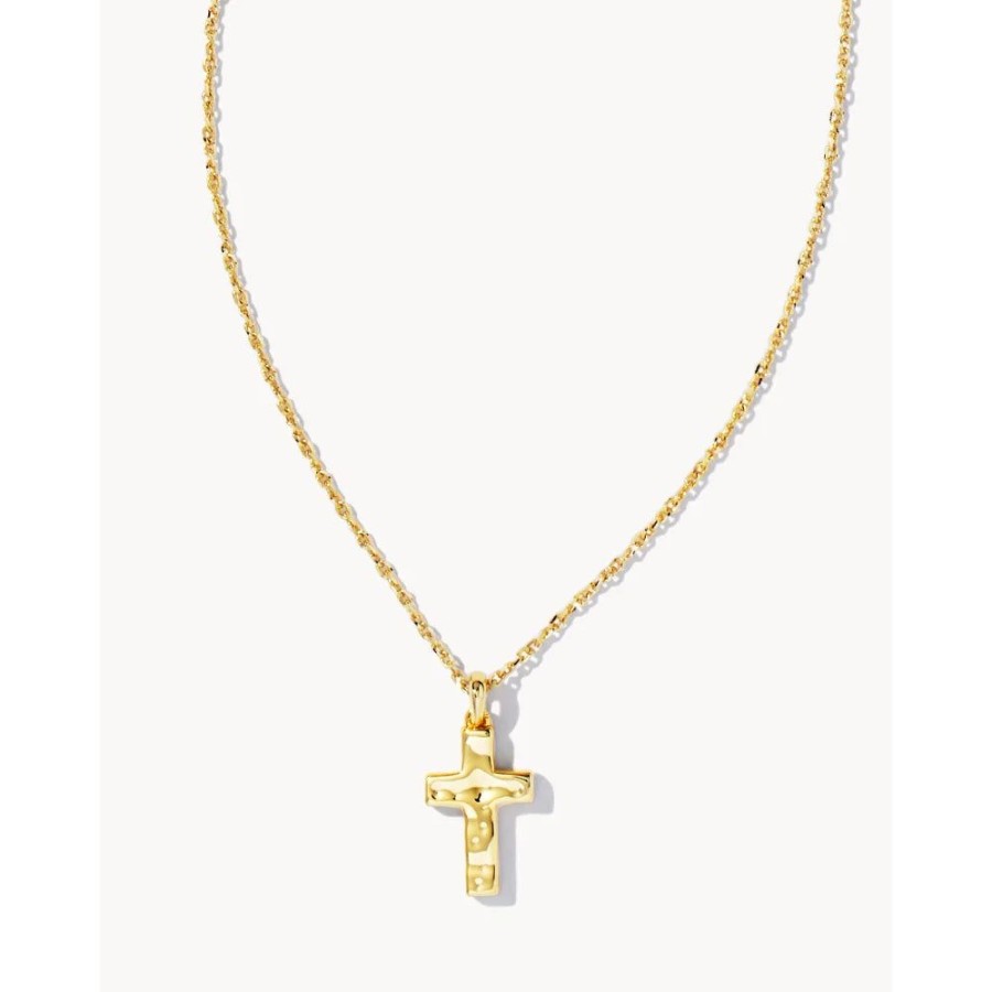 Jewelry Kendra Scott | Kendra Scott Cross Pendant Necklace In Gold