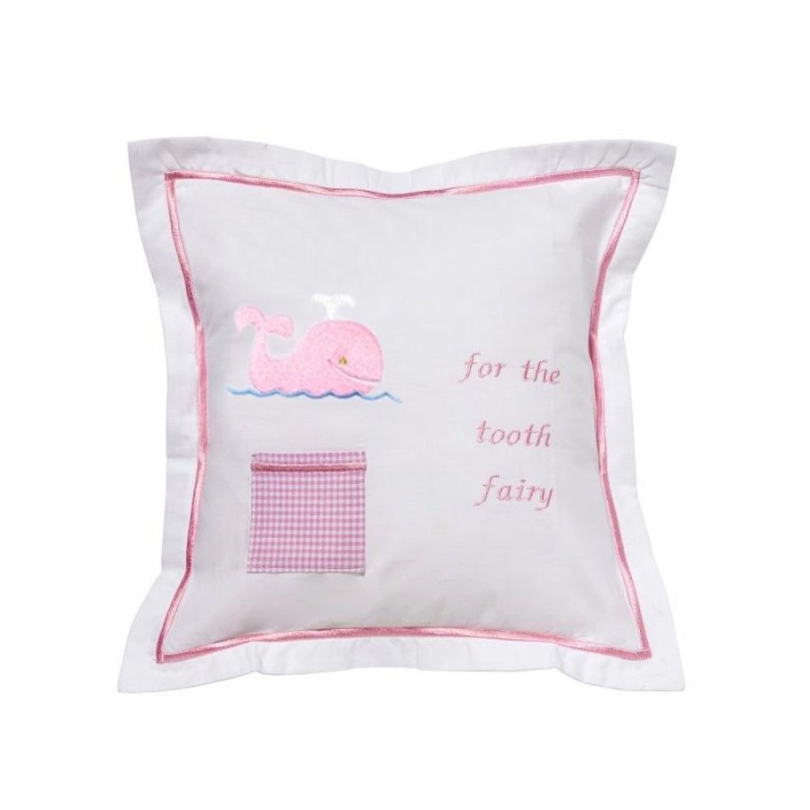 Gifts Smyth Jewelers | Jacaranda Living Pink Whale Tooth Fairy Pillow