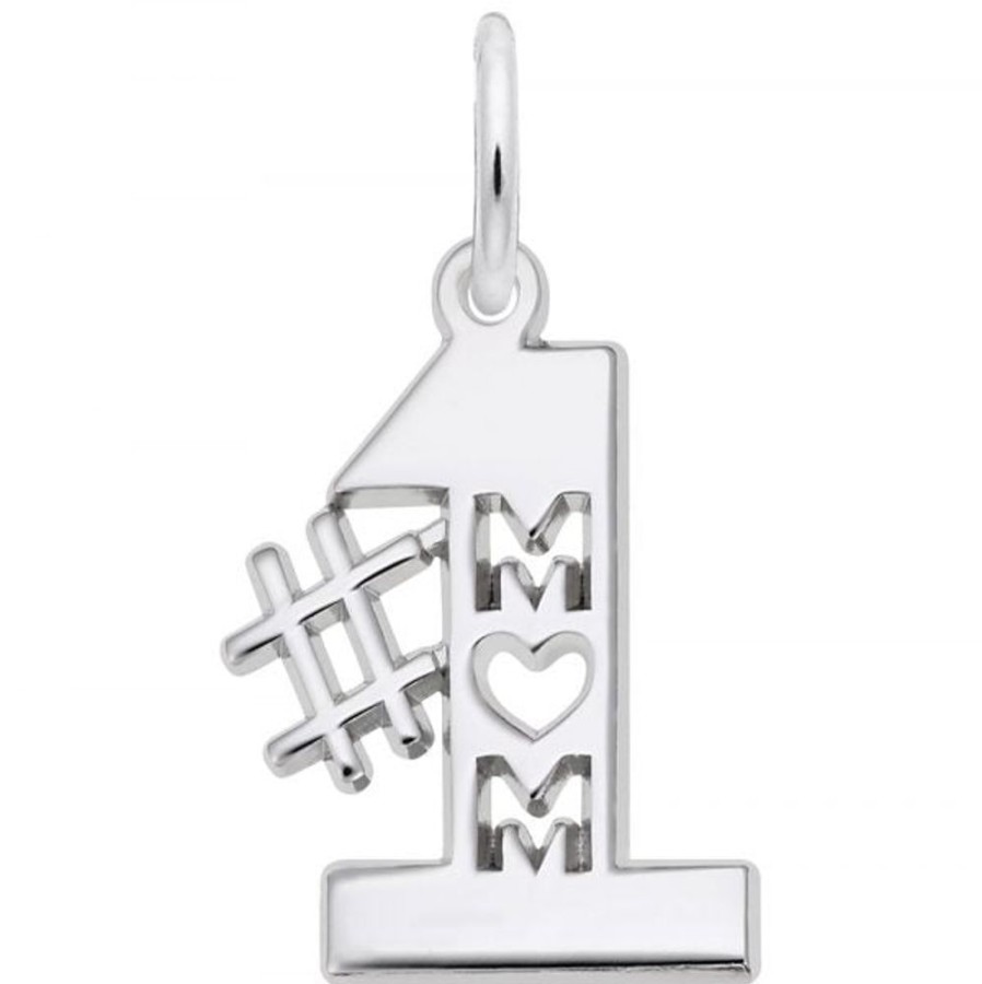 Jewelry Rembrandt | Sterling Silver #1 Mom Charm