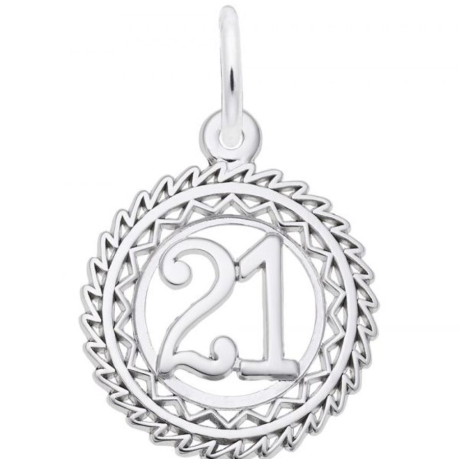 Jewelry Rembrandt | Sterling Silver #21 Round Charm