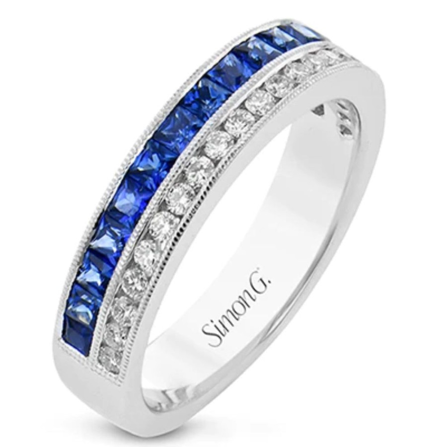 Jewelry Simon G | Simon G. 18K Diamond & Sapphire Band