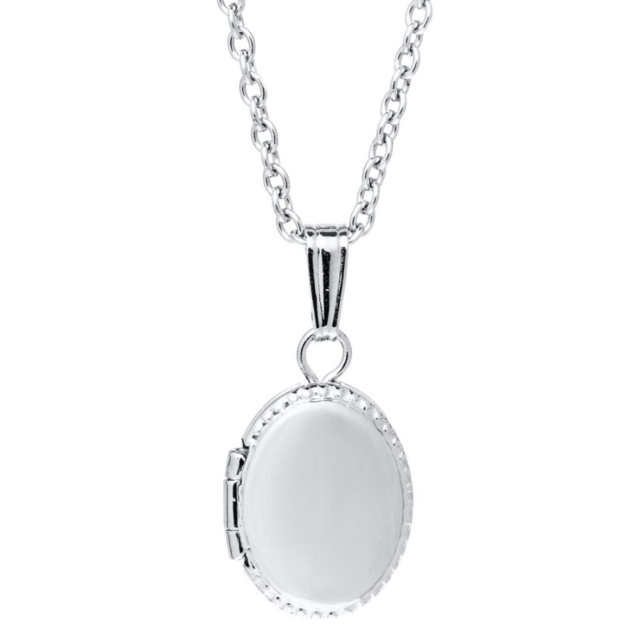 Jewelry Smyth Jewelers | Children'S Silver Locket Necklace