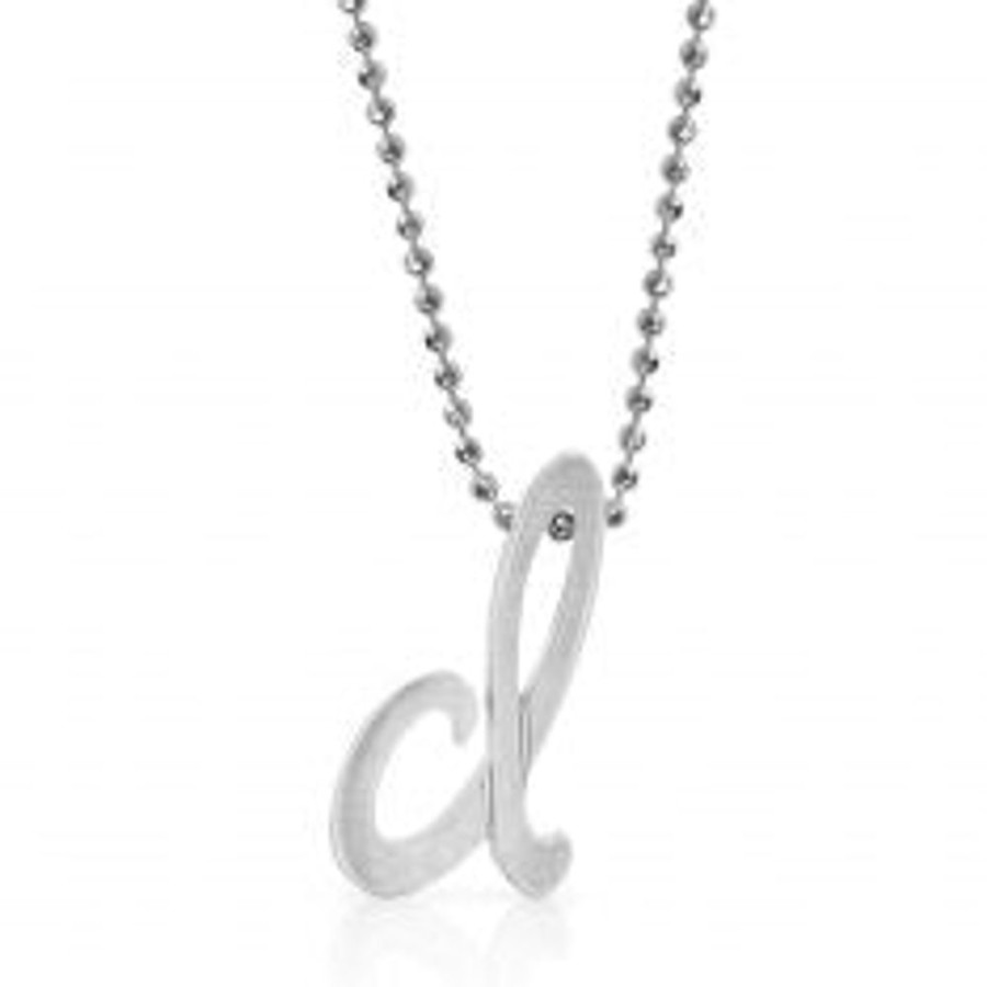 Jewelry Alex Woo | Alex Woo Little Autograph Pendant In Sterling Silver