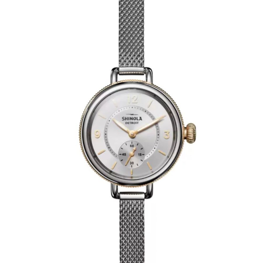 Timepieces Shinola | Shinola Ladies 34Mm Two-Tone Birdy