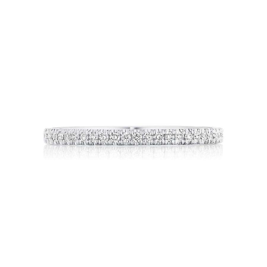 Jewelry Tacori | Tacori Coastal Crescent French Pave Diamond Wedding Band