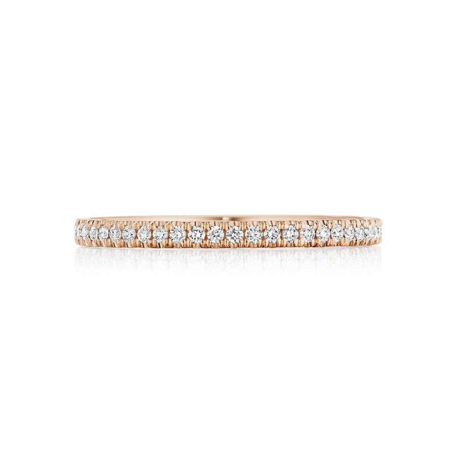 Jewelry Tacori | Tacori Coastal Crescent French Pave Diamond Wedding Band