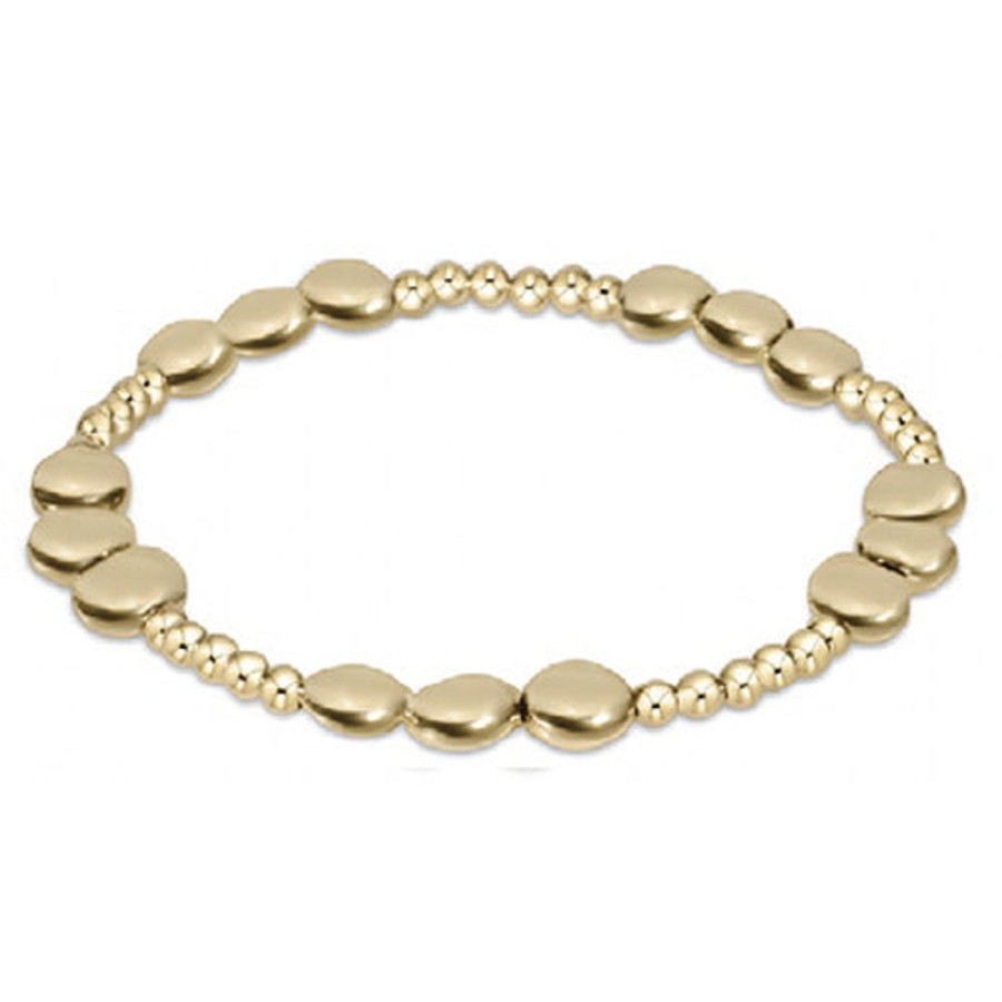 Jewelry enewton | Enewton Extends-Honesty Joy Pattern 6Mm Bead Bracelet-Gold