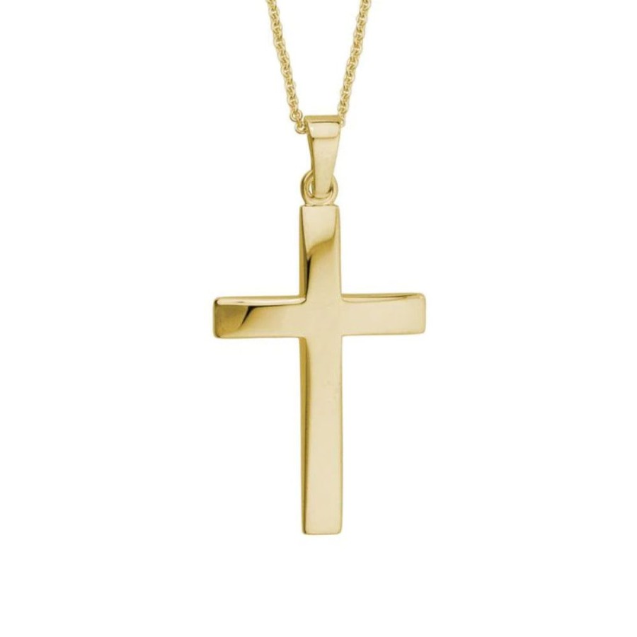 Jewelry Smyth Jewelers | 14K Polished Cross Pendant Necklace