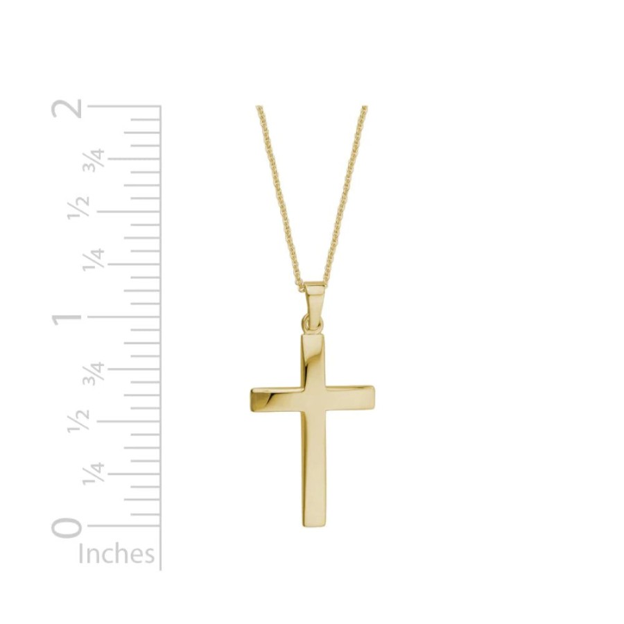 Jewelry Smyth Jewelers | 14K Polished Cross Pendant Necklace