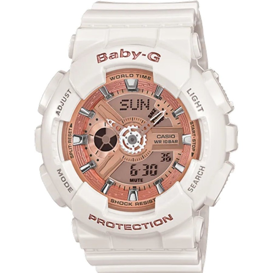 Timepieces G-Shock | G-Shock, Baby G Pink/White Ba110-7A1