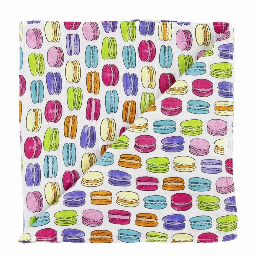 Gifts Mud Pie | Mud Pie Macaroon Swaddle Blanket