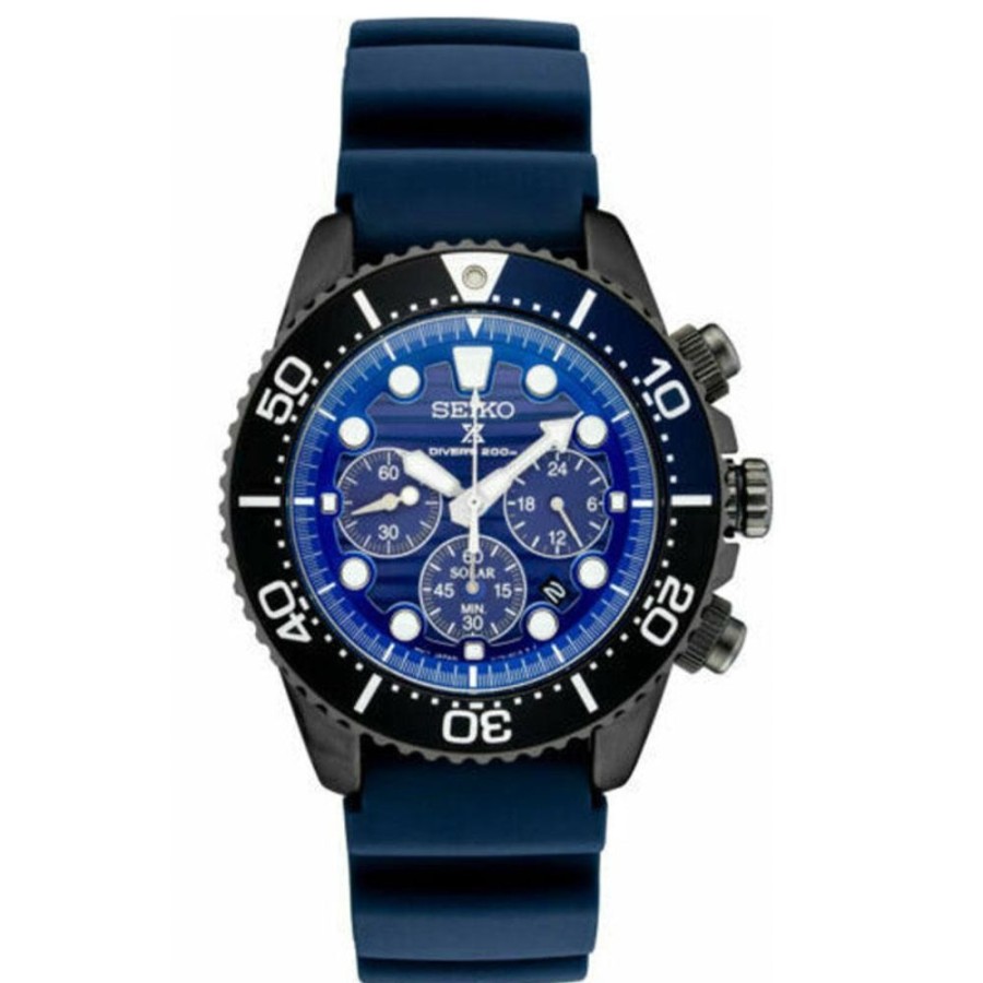 Gifts Seiko | Seiko Prospex Save The Ocean Divers Chronograph Quartz Ssc701