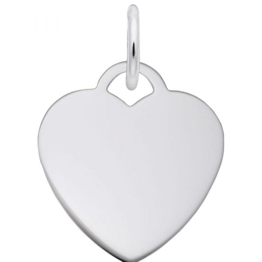 Jewelry Rembrandt | Sterling Silver Small Heart Disc