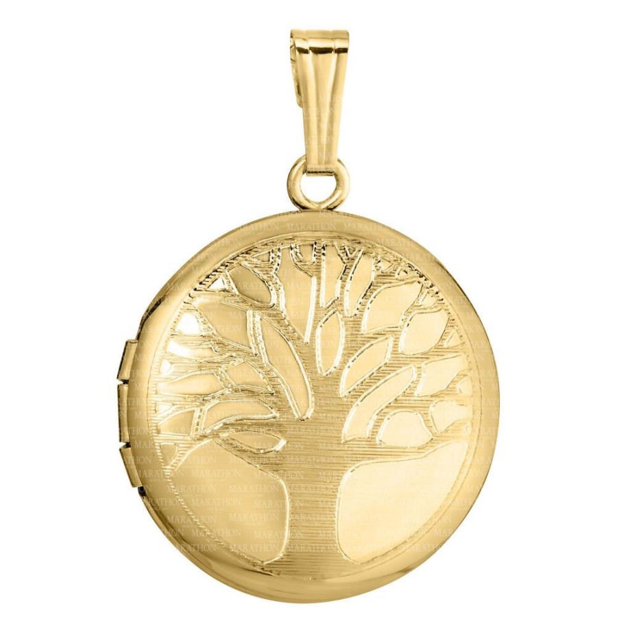 Jewelry Smyth Jewelers | 14K Tree Of Life Engraved Locket 18" Chain