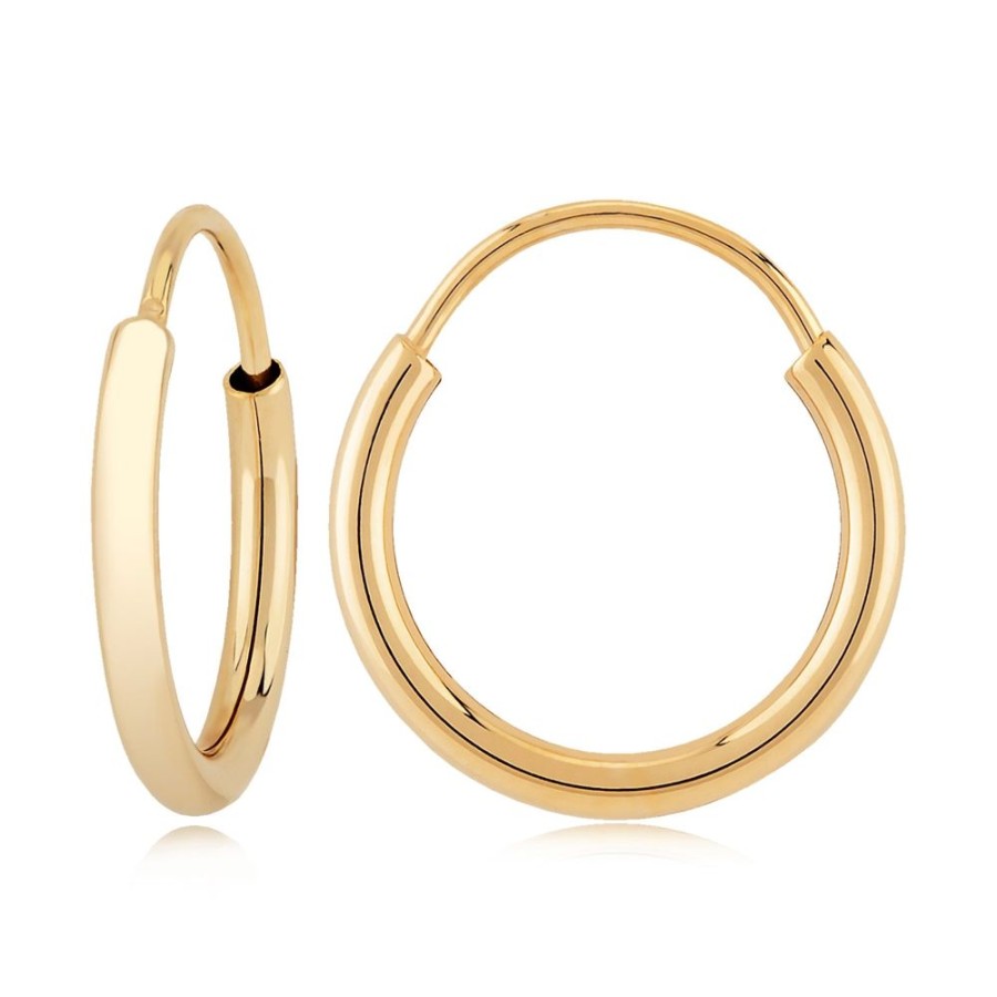 Jewelry Smyth Jewelers | 14K Gold Endless Hoop Earrings