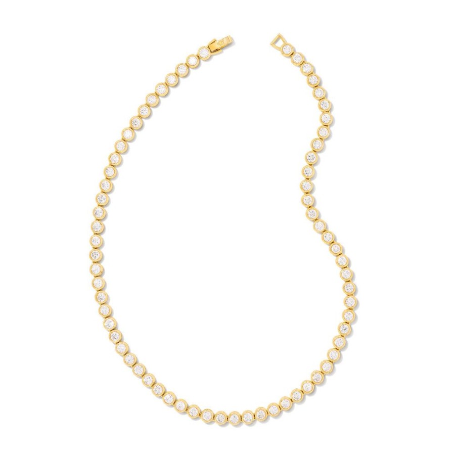 Jewelry Kendra Scott | Kendra Scott Carmen Gold Tennis Necklace