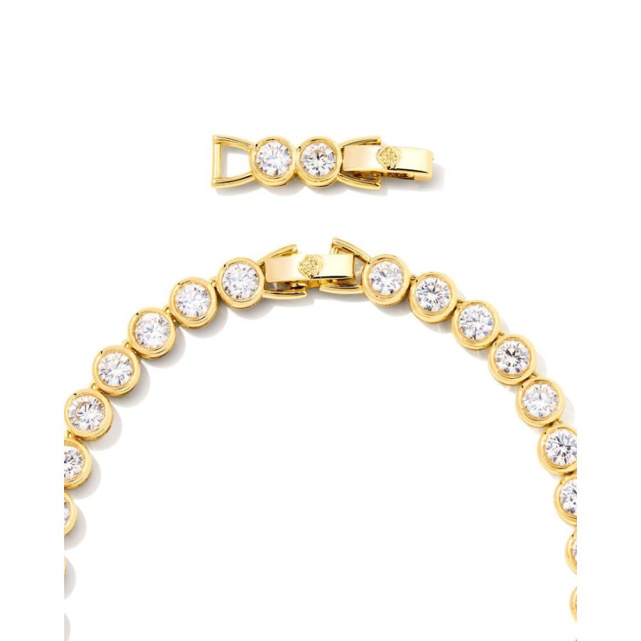 Jewelry Kendra Scott | Kendra Scott Carmen Gold Tennis Necklace