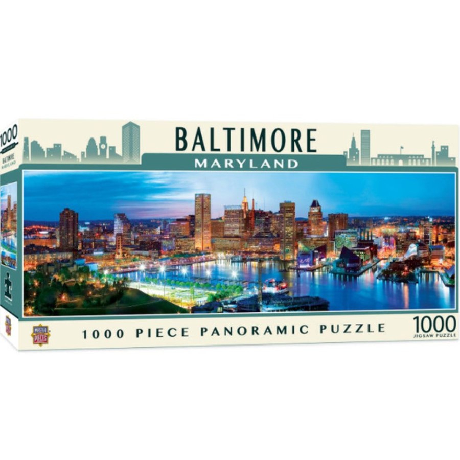 Gifts Smyth Jewelers | Masterpieces Puzzles American Vista Panoramic-Baltimore 1000 Piece Puz