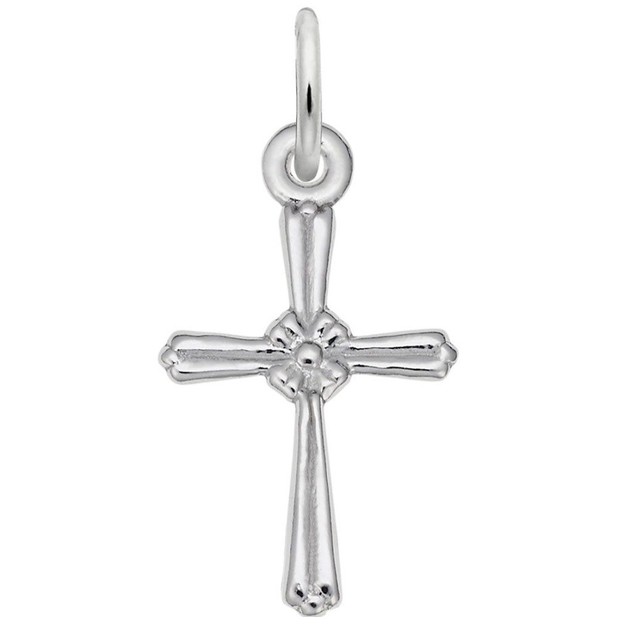 Jewelry Rembrandt | Sterling Silver Cross Accent Charm