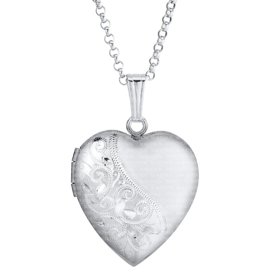 Jewelry Smyth Jewelers | Sterling Silver Heart Locket Necklace