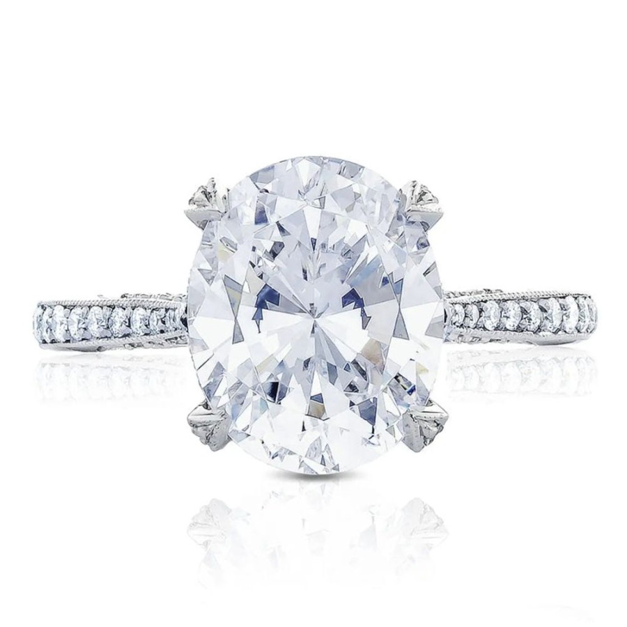 Jewelry Tacori | Tacori Royalt Platinum Oval Solitaire Engagement Ring