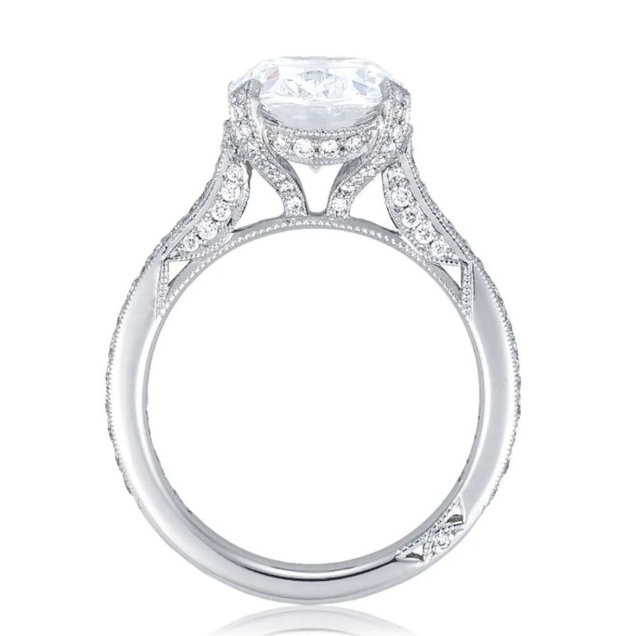 Jewelry Tacori | Tacori Royalt Platinum Oval Solitaire Engagement Ring