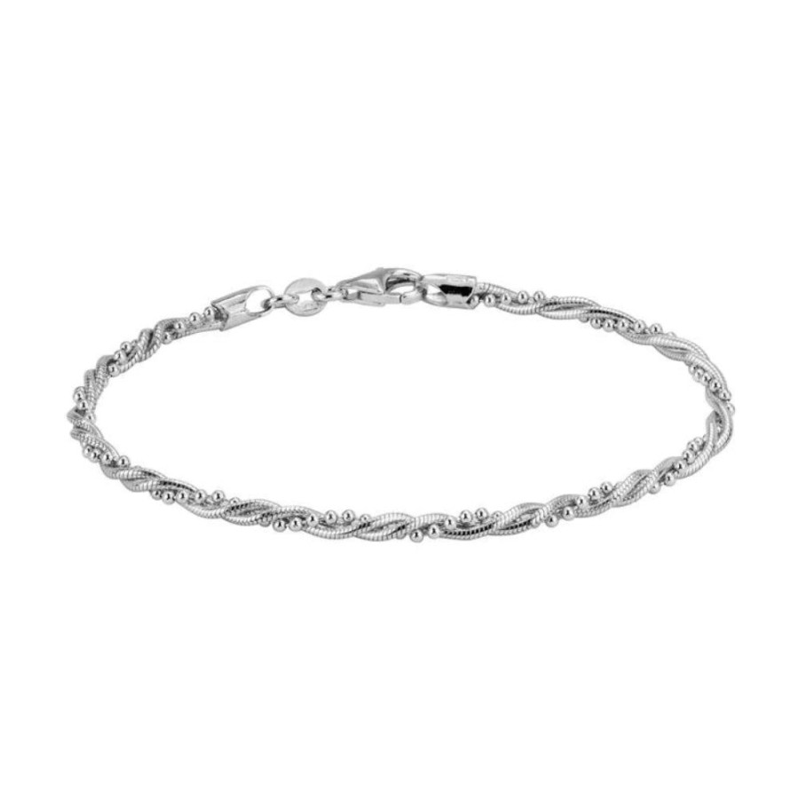 Jewelry Smyth Jewelers | Sterling Silver Bracelet Twisted Beads