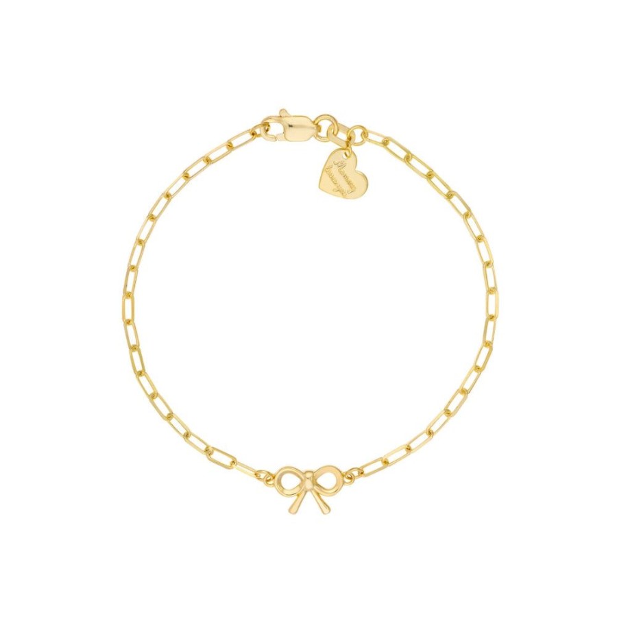 Jewelry Smyth Jewelers | 14K Child'S Bow & Heart Bracelet 6"