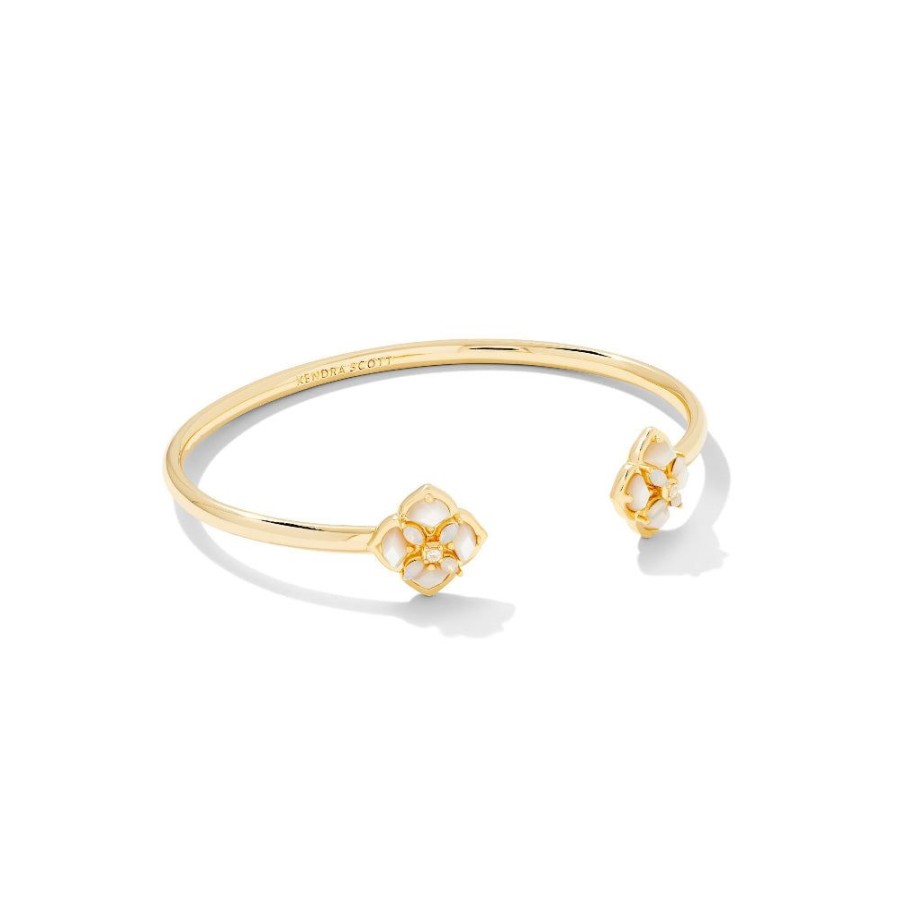 Jewelry Kendra Scott | Kendra Scott Dira Stone Gold Cuff Bracelet