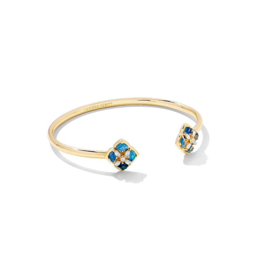 Jewelry Kendra Scott | Kendra Scott Dira Stone Gold Cuff Bracelet