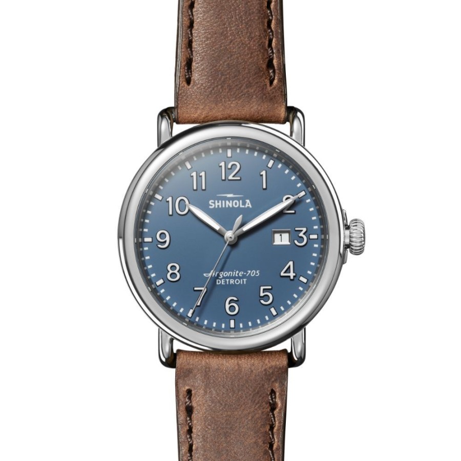 Timepieces Shinola | Shinola Runwell 41Mm Quartz - Blue Dial