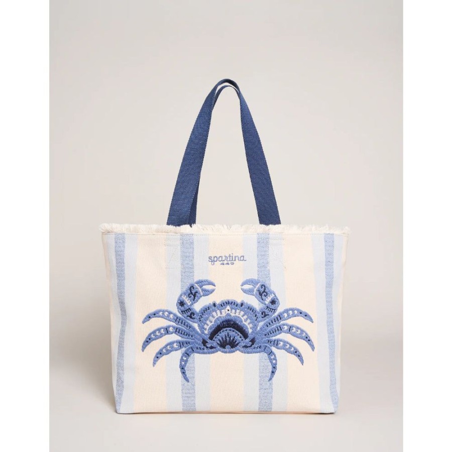 Gifts Spartina | Spartina Blue Crab Beach Tote