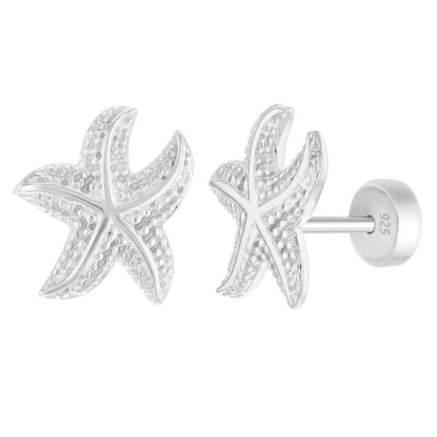 Jewelry Smyth Jewelers | Children'S Sterling Silver Starfish Earrings