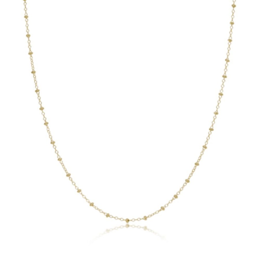 Jewelry enewton | Enewton 15" Choker Simplicity Chain Gold-Classic 2Mm Gold