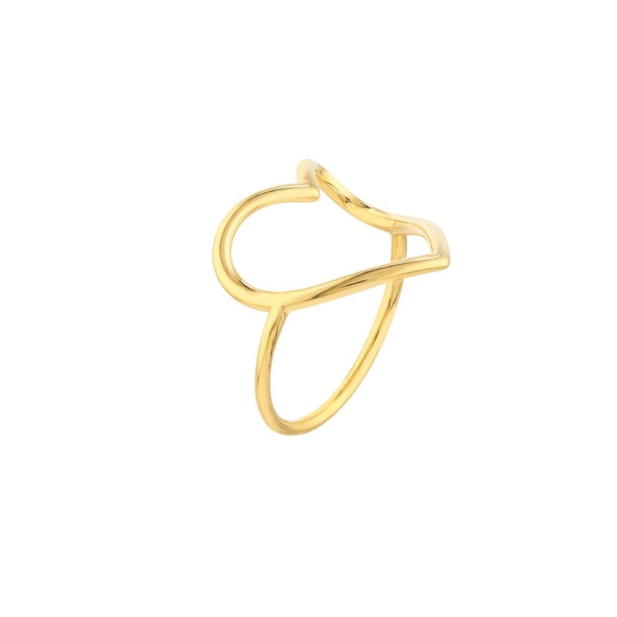 Jewelry Smyth Jewelers | 14K Yellow Gold Open Heart Ring